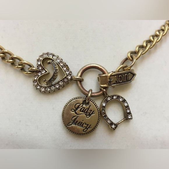 Juicy Couture Lady Juicy Lucky Horseshoe Choker Necklace - Picture 2 of 16